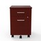 Linea Italia Metal Mobile File Cabinet, 17 inW x 20 inD x 24 inH, Cherry Laminate ZUC106 - alternate 1
